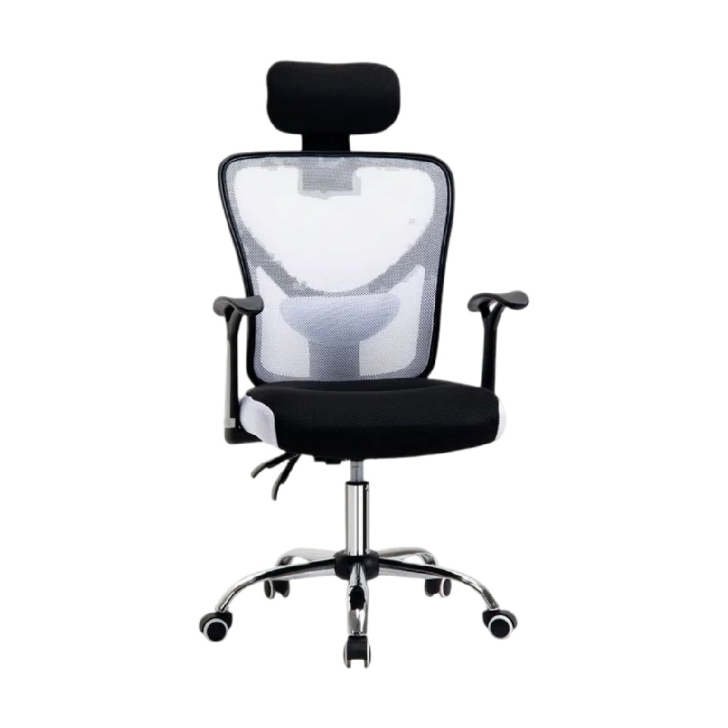 **Chaise de bureau ergonomique avec soutien lombaire et dossier en maille**