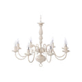 **Titre technique : Lustre en métal au design élégant avec 8 bras lumineux**